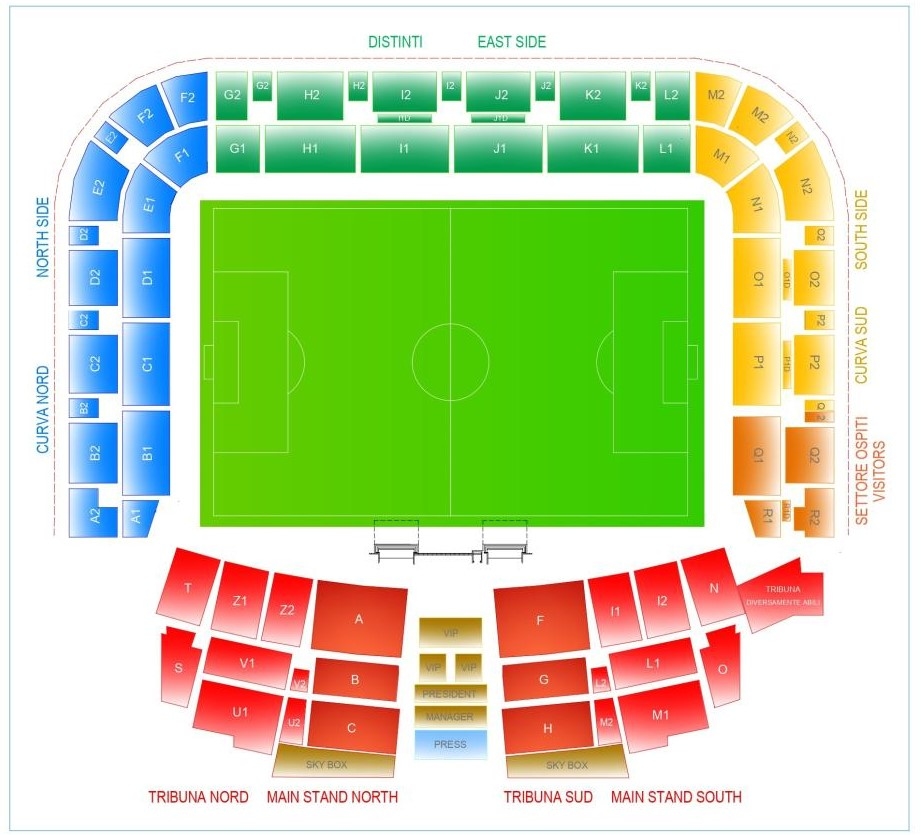 stadium map
